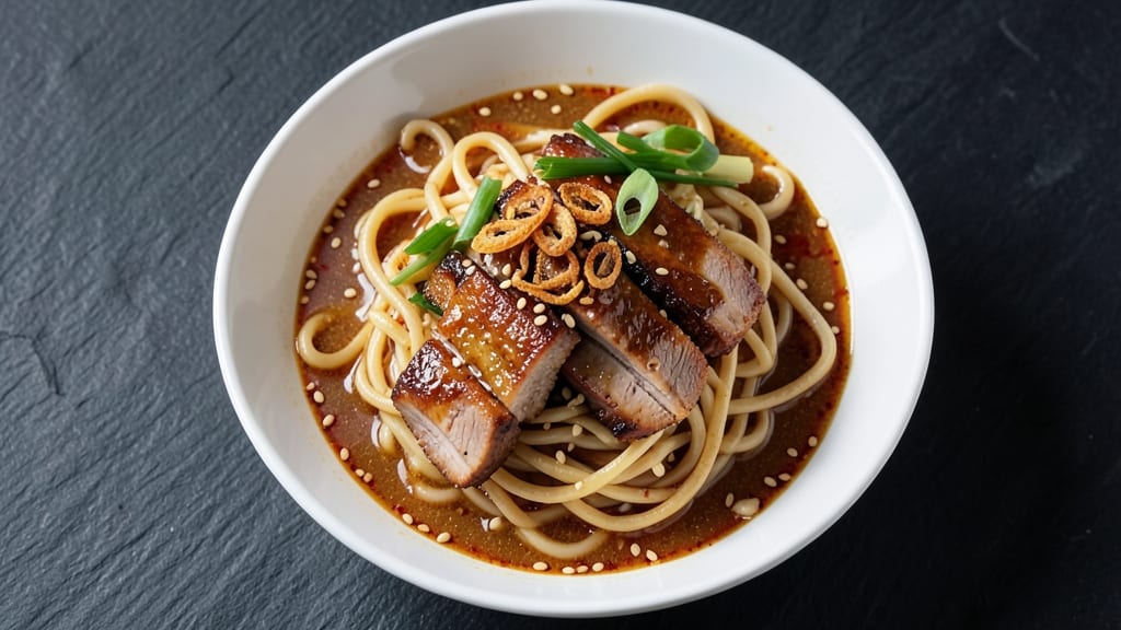 BBQ Pork Ramen Recipe: Smoky-Spiced Noodles With Crispy Pork Bites