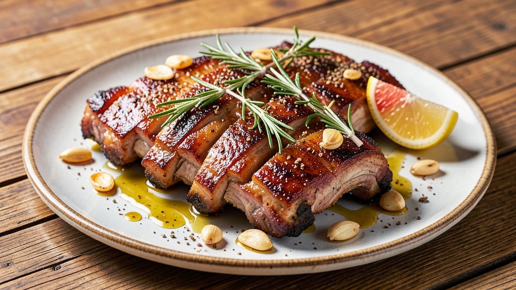 Mediterranean Pork Ribs Recipe: Herb-Marinated Crunch With Zesty Lemon Glaze