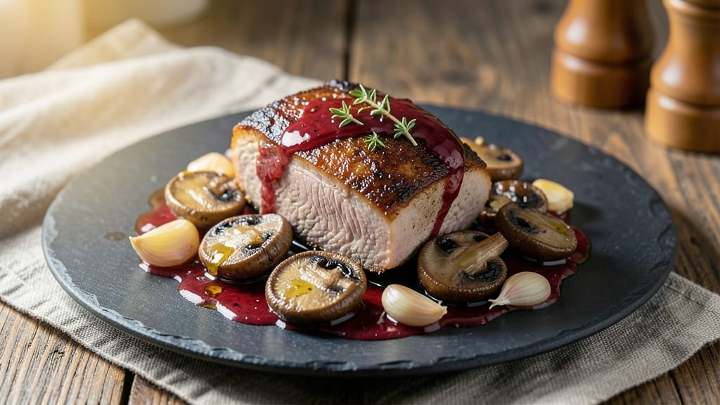 Braised Pork and Mushrooms Recipe: Wine-Infused Depth and Earthy Umami Harmony