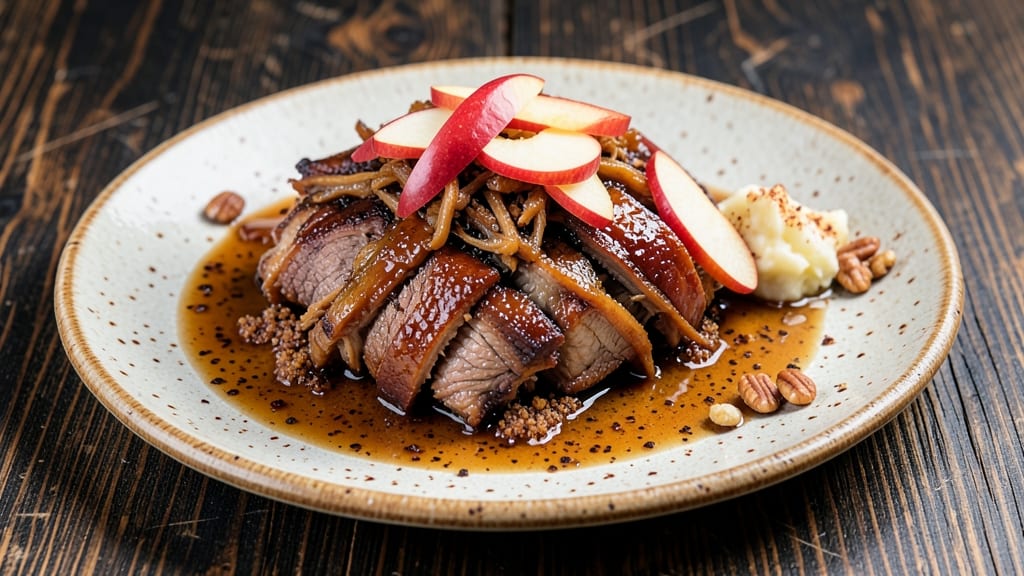 Apple Bourbon Pulled Pork Recipe: Smoky-Sweet Shreds With Crispy Celery Crowns