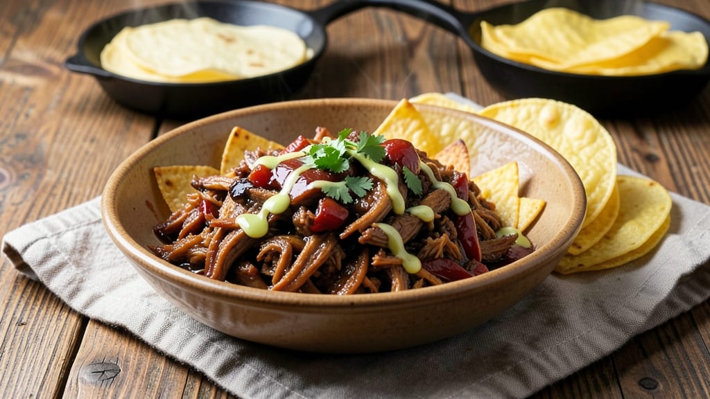 America's Test Kitchen Pork Tinga Recipe: Smoky Chipotle and Cumin Shreds With Crispy Tortilla Crowns