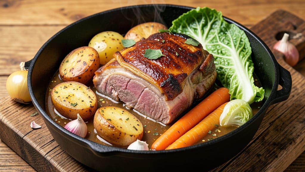 Boiled Dinner Recipe With Pork Shoulder: Savory Root Vegetables and Slow-Simmered Meat