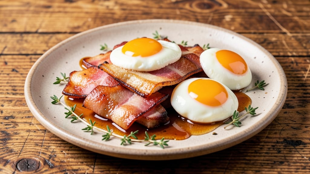 Caramelized Pork And Eggs Recipe: Crispy Pancetta Meets Silky Yolk Magic