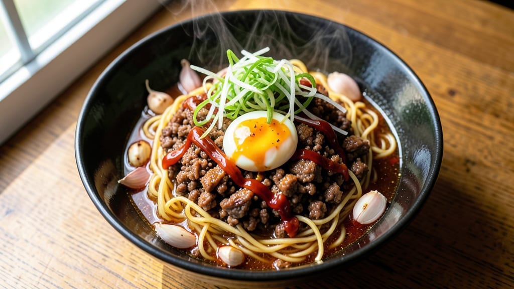 Minced Pork Ramen Recipe: Umami-Packed Noodles With Crispy Garlic Crowns