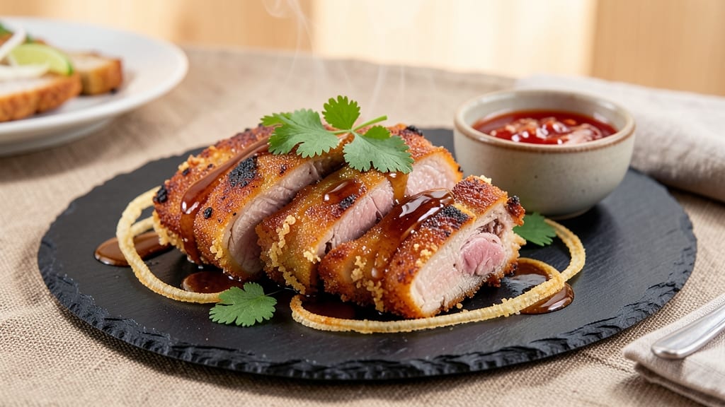 Asian Pork Cutlets Recipe: Crispy-Fried With Sweet Chili Glaze