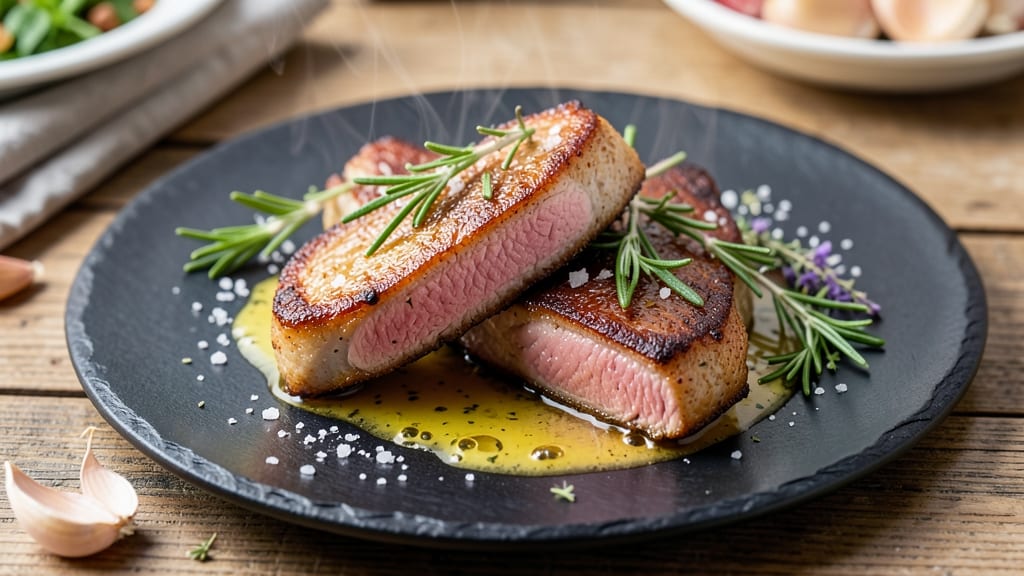 Bone-In Sirloin Pork Chops Recipe: Herb-Butter Sear With Bone-In Juiciness