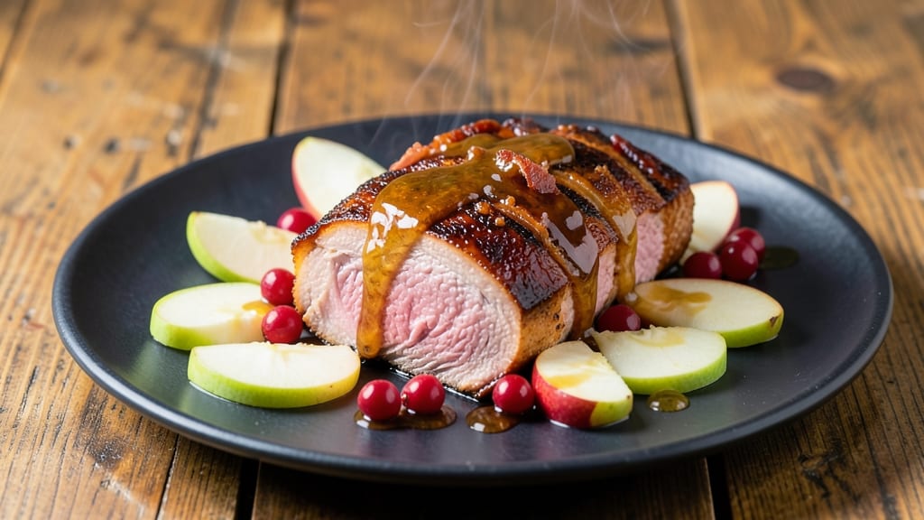 Apple Cranberry Pork Loin Recipe: Sweet-Tart Glaze That Sticks to Every Bite