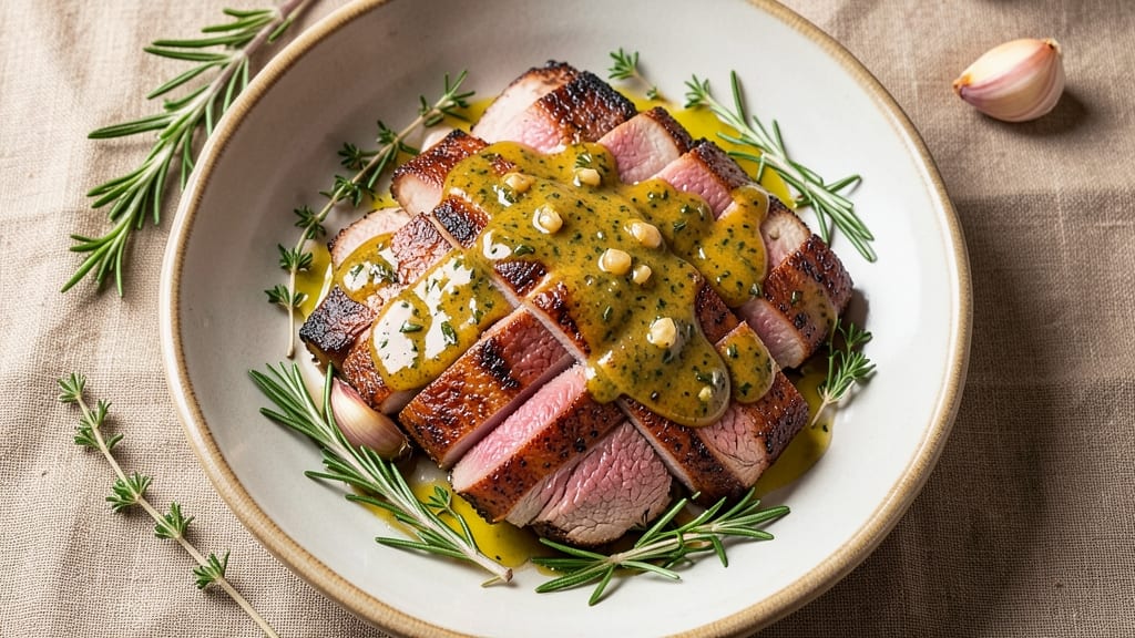 Awesome Pork Loin Recipe: Herb-Crusted Pan Sear With Juicy Pink Cores