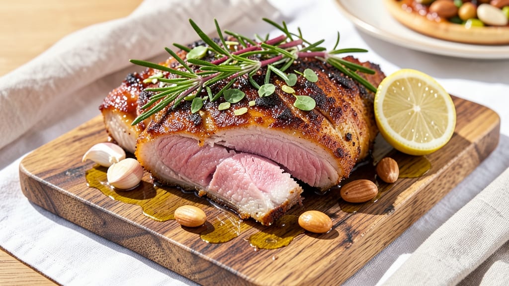 Mediterranean Diet Pork Chops Recipe: Herb-Crusted Crispiness With Lemon-Garlic Zing
