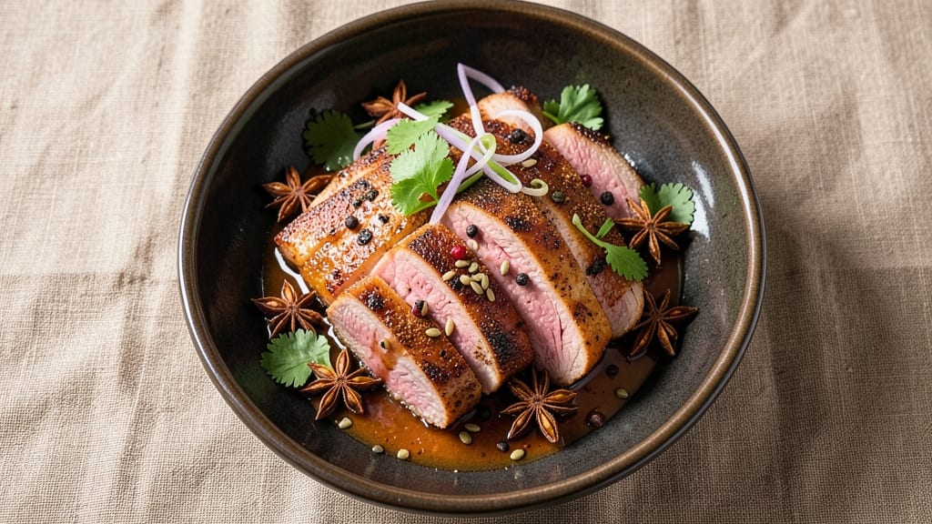 Asian Pork Loin Roast Recipe: Five-Spice Crust Over Meltingly Tender Meat