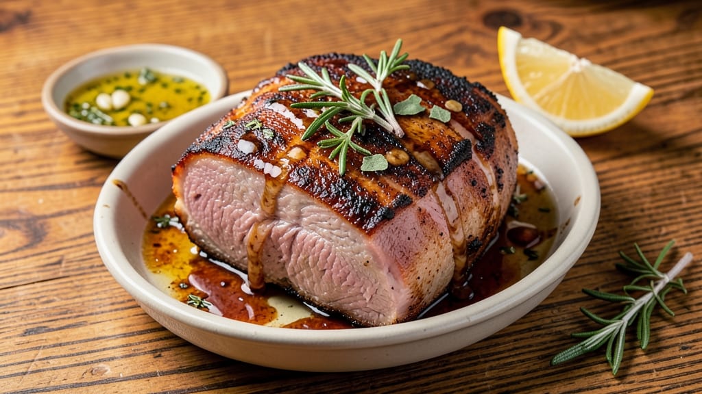 Boneless Pork Loin Centre-Cut Roast Recipe: Herb-Crusted Roast With Juicy Core and Crispy Edges