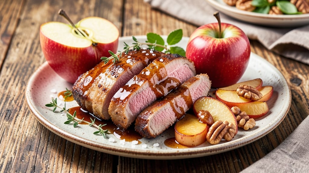 Apple Bourbon Pork Tenderloin Recipe: Smoky Caramelized Crust With Juicy Pink Centers