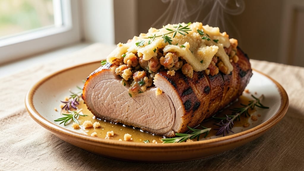 Best Stuffed Pork Loin Roast Recipe Ever with Stuffing: Herb-Crusted Centerpiece With Savory Surprise Inside
