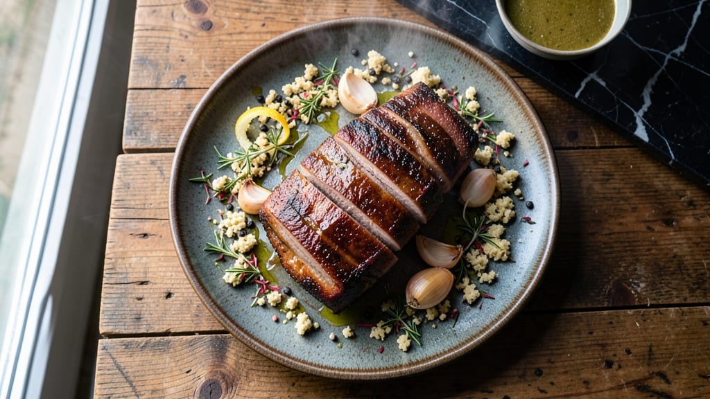3-Pound Pork Loin Recipe: Juicy Pink Centers With Crispy Herb Crust