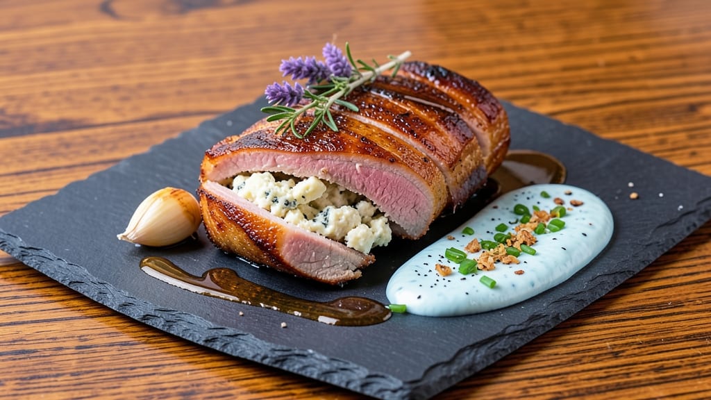 Blue Cheese Stuffed Pork Tenderloin Recipe: Rich Blue Cheese Creaminess Meets Crispy Crust