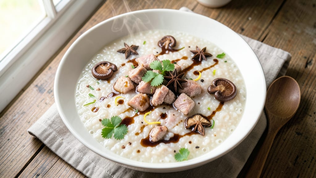 Minced Pork Congee Recipe: Silky Porridge With Fragrant Star Anise