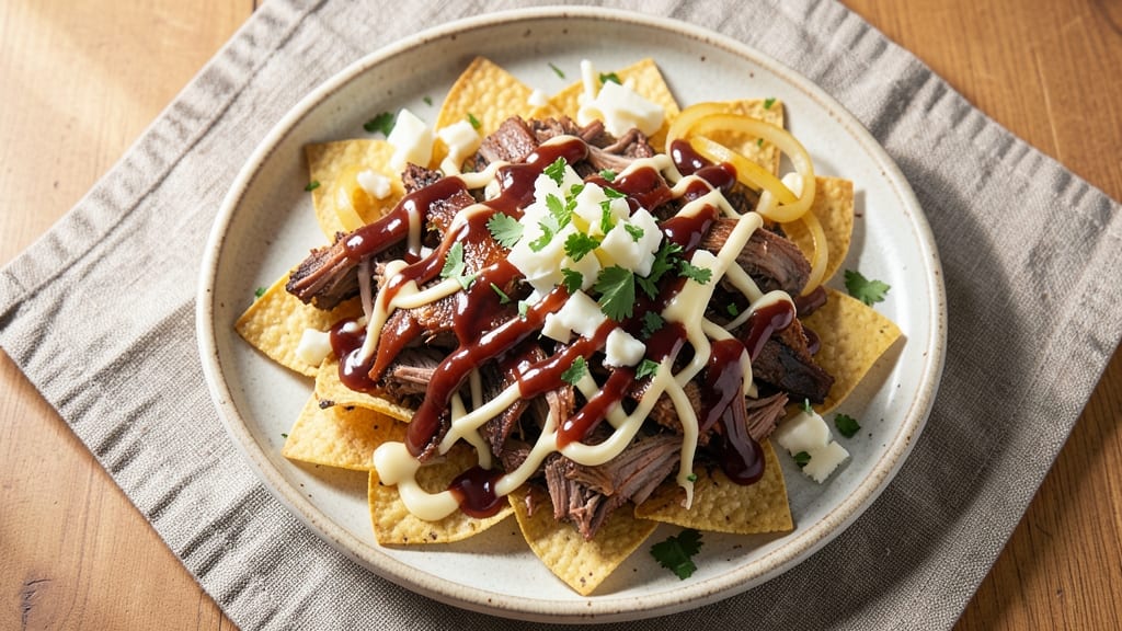 Captain Cooks' Pulled Pork Nachos Recipe: Smoky Crispy Toppings Over Melty Cheese