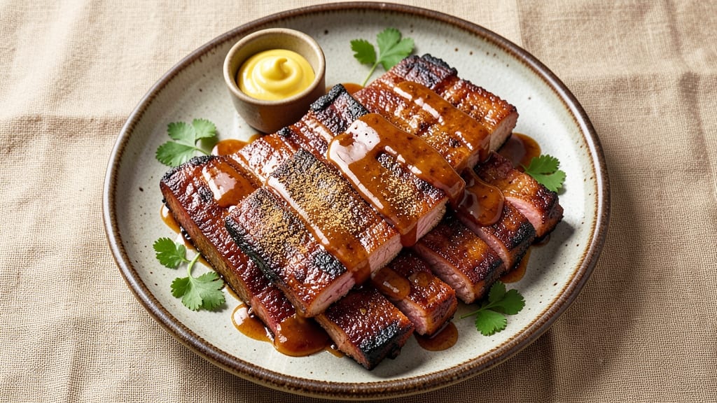 BBQ Pork Spare Ribs Recipe: Oven-Baked Crispy Bark and Sticky Glaze