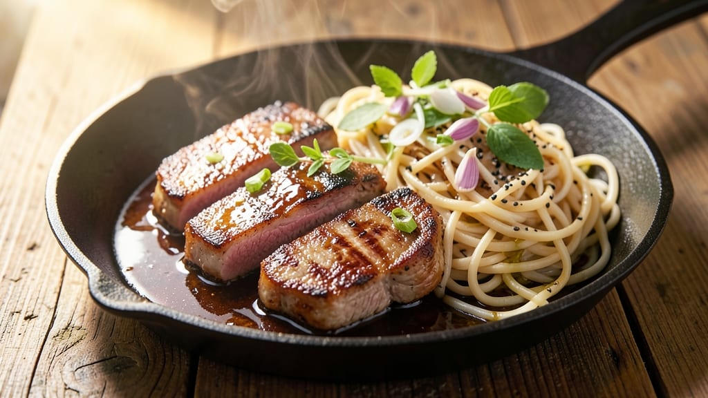 Beer Braised Pork Chops and Noodles Recipe: One-Pan Caramelized Crisp With Rich Stout Depth