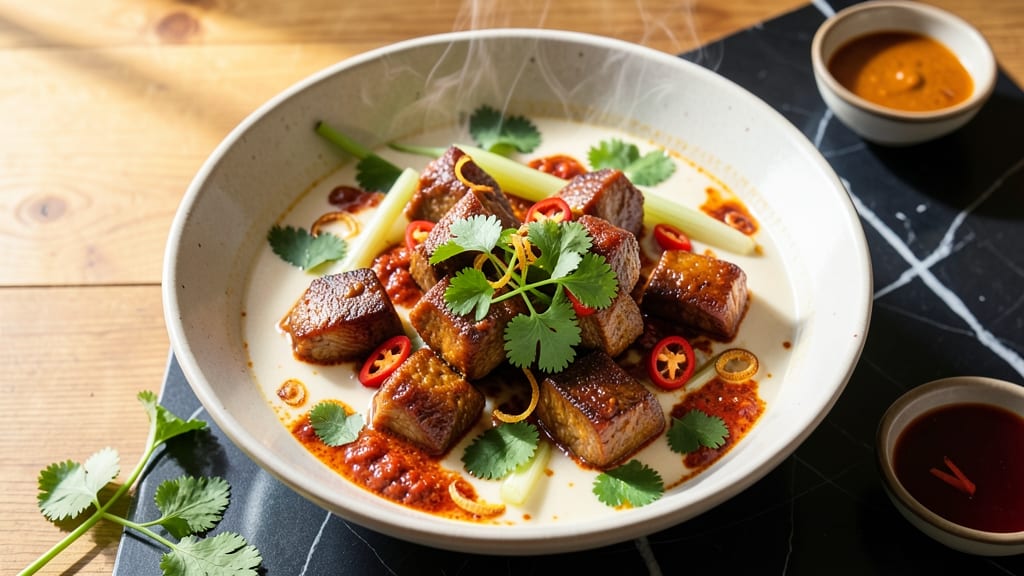 Authentic Thai Red Curry Pork Recipe with Coconut Milk: Spicy-Sweet Balance in One Pot