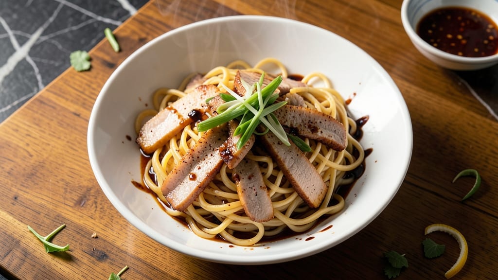 Cantonese Pork Chow Mein Recipe: Wok-Tossed Crispy Noodles with Five-Spice Pork
