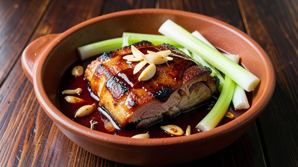 Adobong Labong With Pork Recipe: Smoky-Sweet Pork Stew With Crispy Celery Crowns