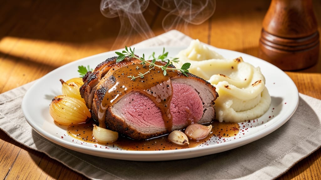 Mississippi Pork Pot Roast Recipe: Smoky-Sweet Gravy and Celery Crown Crunch