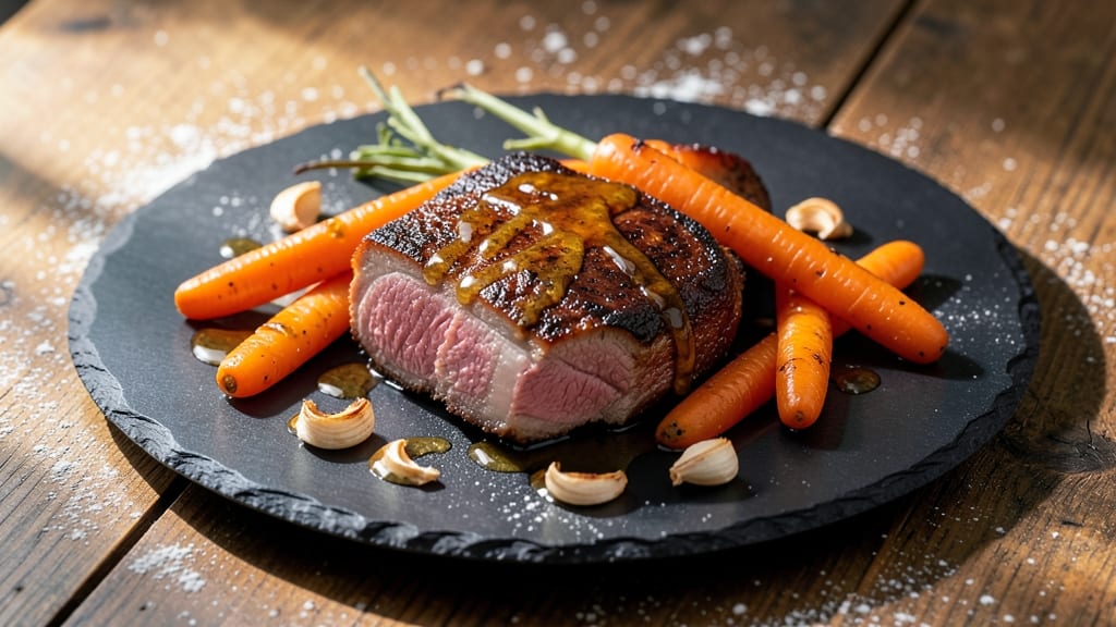 Carrots and Pork Recipe: Sweet-Glazed Pork with Crunchy Root Bites