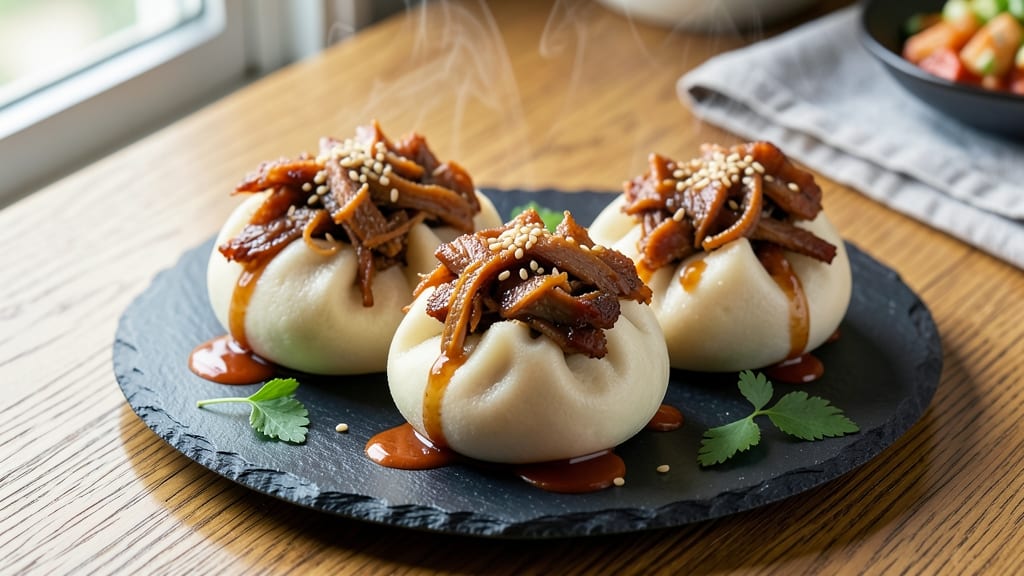 Chinese Baked BBQ Pork Buns Recipe: Steamed-Dough Pillows With Caramelized Glaze
