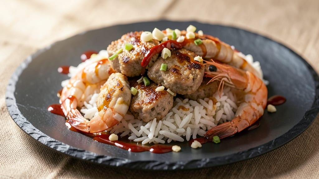 Minced Pork and Prawn Recipe: Sweet Chili Glaze With Crispy Edges