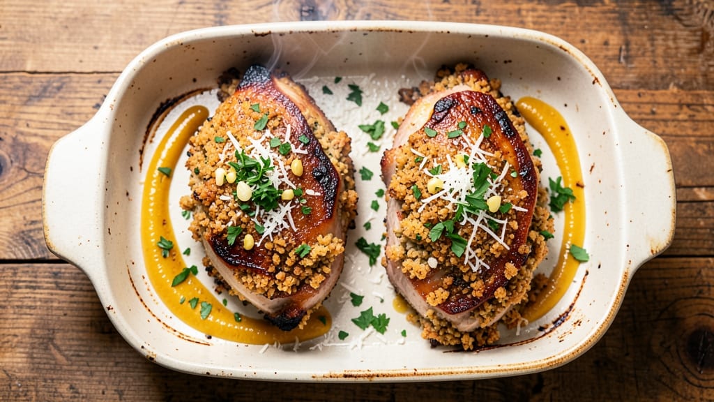 Baked Stuffed Boneless Pork Chops Recipe: Herb-Crusted Juiciness in 30 Minutes