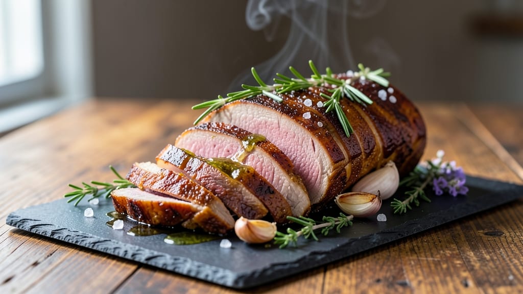 Baked Pork Loin Roast Recipe: Herb-Crusted Gold with Juicy Core