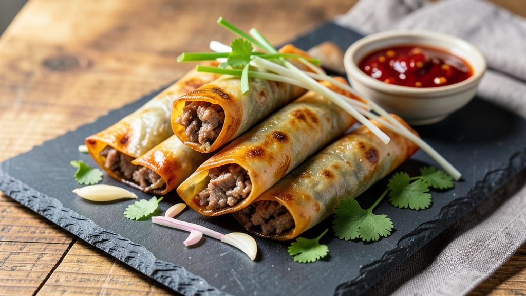 Minced Pork Spring Rolls Recipe: Crispy Wraps Stuffed With Savory Pork and Fresh Herbs