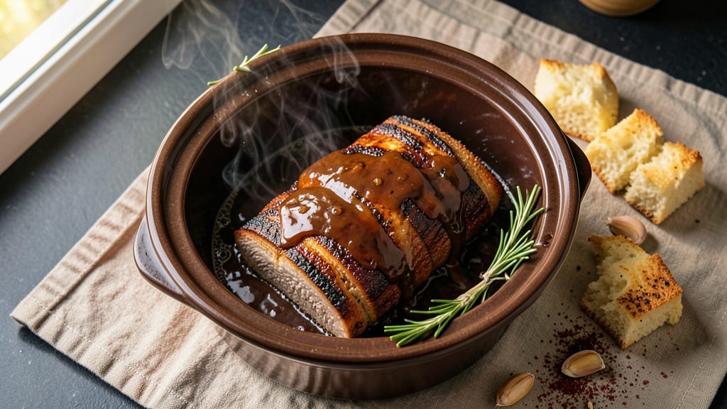 BBQ Boneless Pork Loin Roast Slow Cooker Recipe: Fall-Apart Tender With Smoky-Sweet Glaze