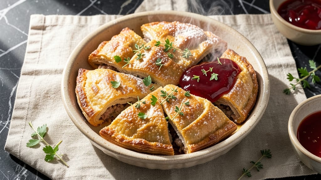 Mini Pork Pies Recipe With Jelly: Savory Crusts Stuffed With Sweet-Tart Filling