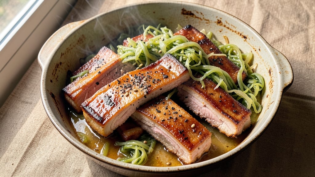 Baked Pork Ribs With Sauerkraut Recipe: Crispy Bark Meets Tangy Fermented Magic